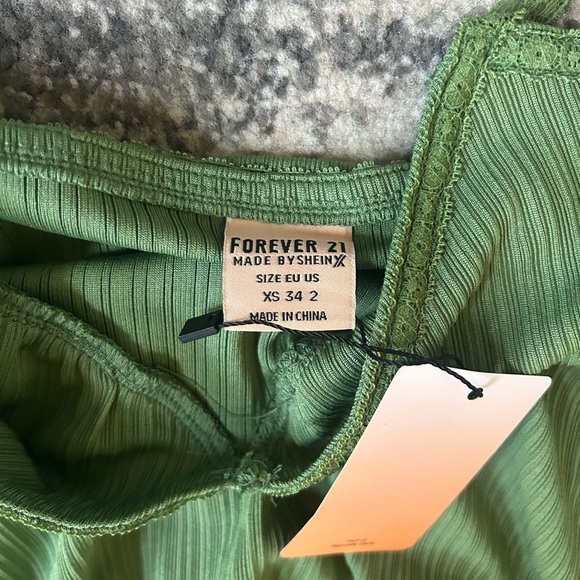 NWT FOREVER21 X SHEIN Ribbed 2-Piece Maxi Skirt Set - Picture 2 of 8